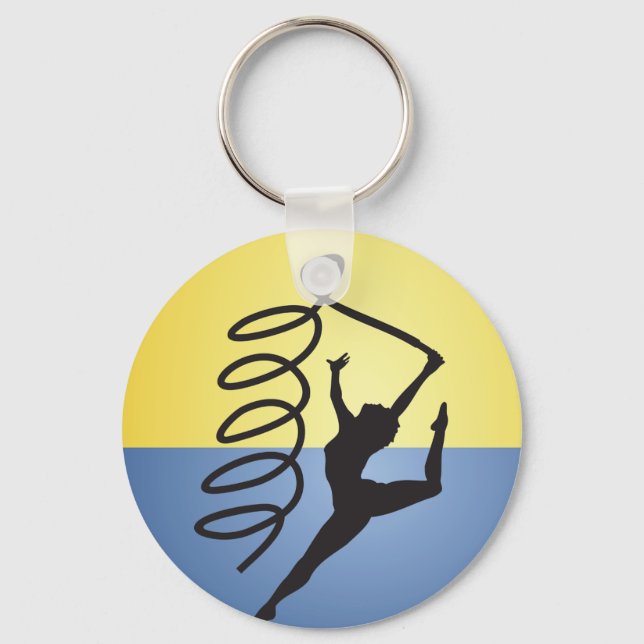 Porte-clés Gymnastique Ruban Porte - clé (Recto)