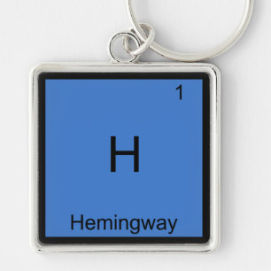 Porte-clés H - Hemingway Funny Chimie Élément Symbole Tee