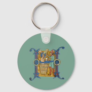 Porte-clés H initial éclairé