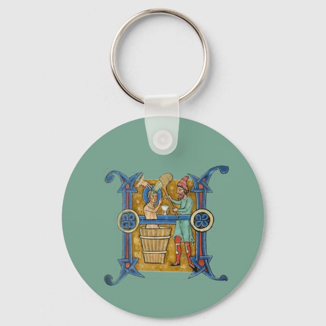 Porte-clés H initial éclairé (Recto)