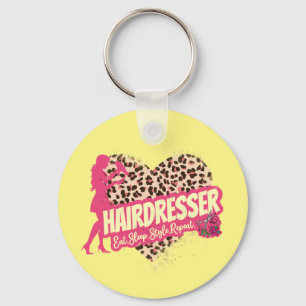 Porte-clés Hairtraver leopard Hair Hustler Hairstylist