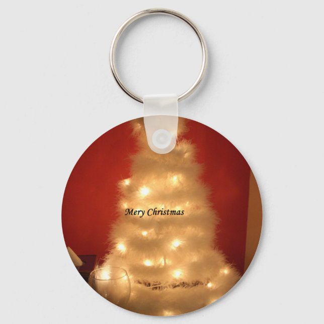 Porte-clés Hakuna Matata Joyeux Noël blanc (Recto)