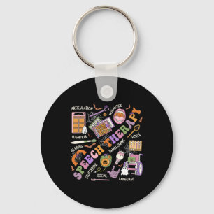 Porte-clés Halloween Chemise Thérapie vocale Halloween Cute G