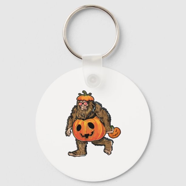 Porte-clés Halloween Citrouille Bigfoot (Recto)