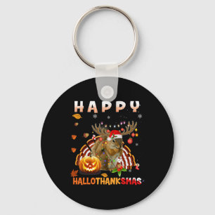 Porte-clés Halloween D'Écureuil Et Joyeux Noël Happy Hallo