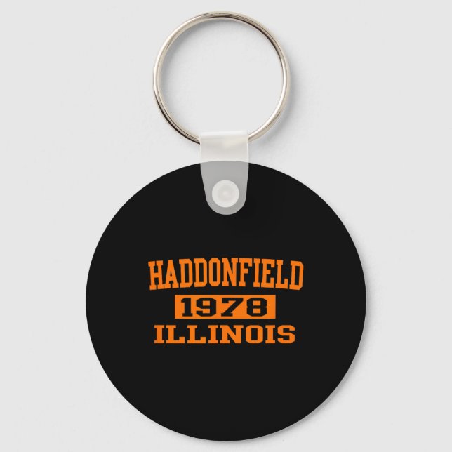 Porte-clés Halloween Éffrayante effroi Haddonfield Illinois H (Recto)