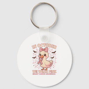 Porte-clés Halloween En Octobre Nous Portons Nk Cancer Du Sei