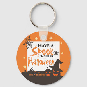 Porte-clés Halloween Épouvantable Orange