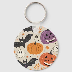 Porte-clés Halloween et motif d'automne