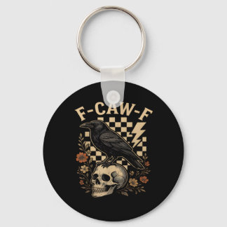 Porte-clés Halloween F-Caw-F Raven Bird F-Caw-F Crow Checkere