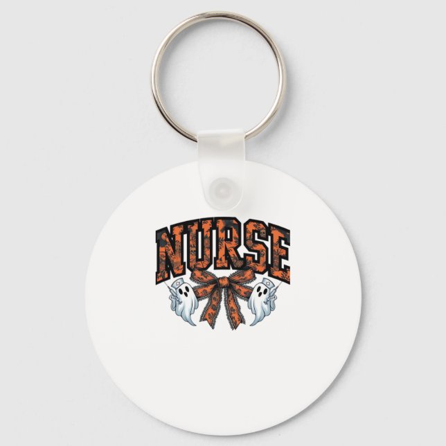 Porte-clés Halloween Infirmière Scary Coquette Bow Classic T- (Recto)