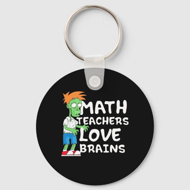 Porte-clés Halloween Math enseignant amour (Recto)