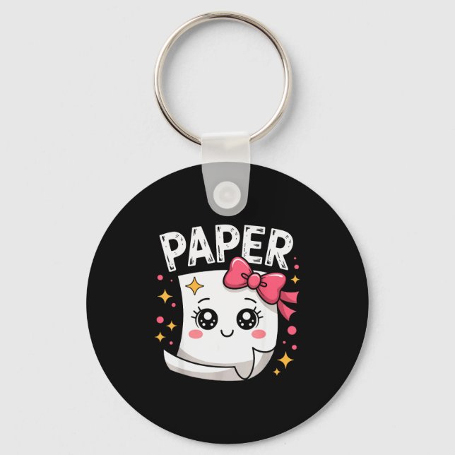 Porte-clés Halloween Paper Scissors Rock Matching Cute Paper  (Recto)