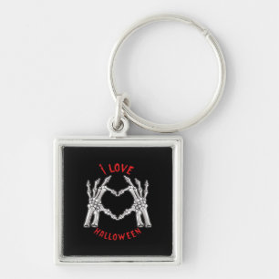 Porte-clés Halloween Skeletal Mains Coeur drôle Dire