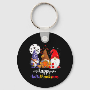Porte-clés Halloween Thanksgiving Noël Joyeux Hallomerci
