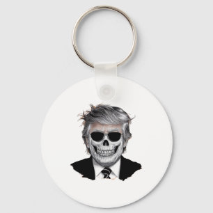 Porte-clés Halloween Trump Orange Américain Horreur Party Cos