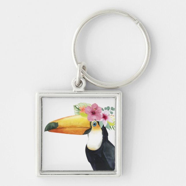 Porte-clés Halo tropical - Toucan (Devant)