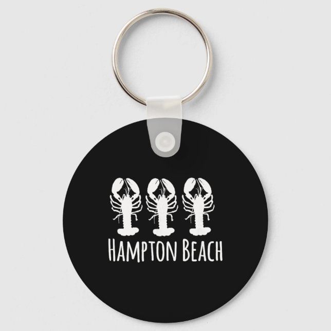 Porte-clés Hampton Beach New Hampshire Lobster Nautical Coast (Recto)