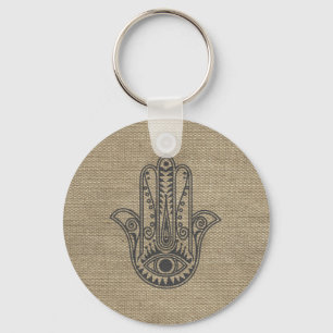 Porte-clés HAMSA Main de Fatima symbole amulet