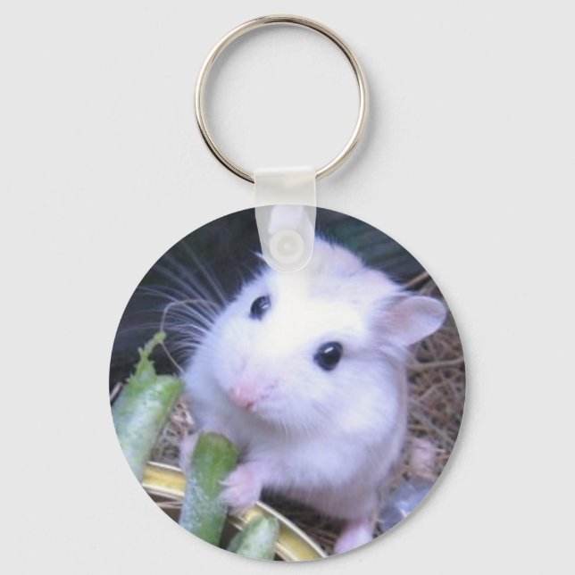 Porte-clés Hamster blanc (Recto)