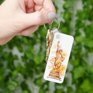 Porte-clés Hand-painted Statue of Liberty Keychain