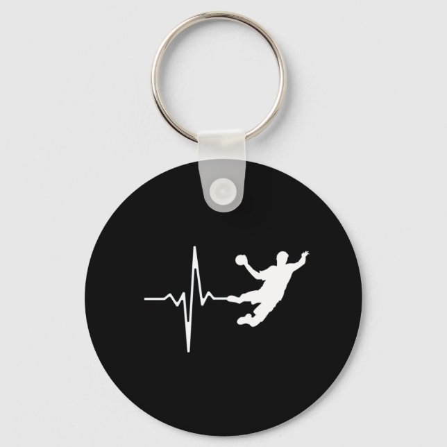 Porte-clés Handball - Handball Player Heartbeat (Recto)