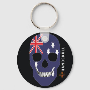 Porte-clés HANDSKULL Australie, Happy skull, drapeau australi