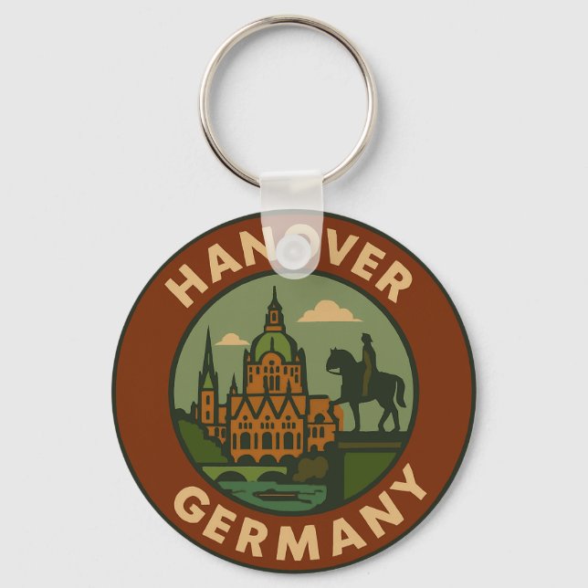 Porte-clés Hanovre Allemagne Art de Ville (Recto)