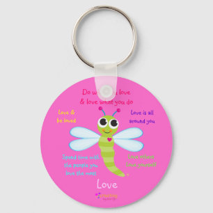 Porte-clés Happy Dragonfly "Love" Porte - clé
