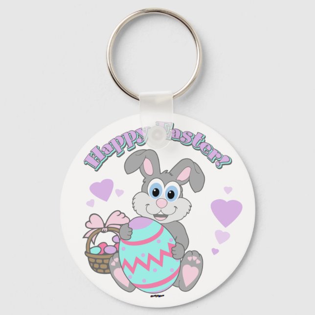 Porte-clés Happy Easter ! Bunny Easter (Recto)