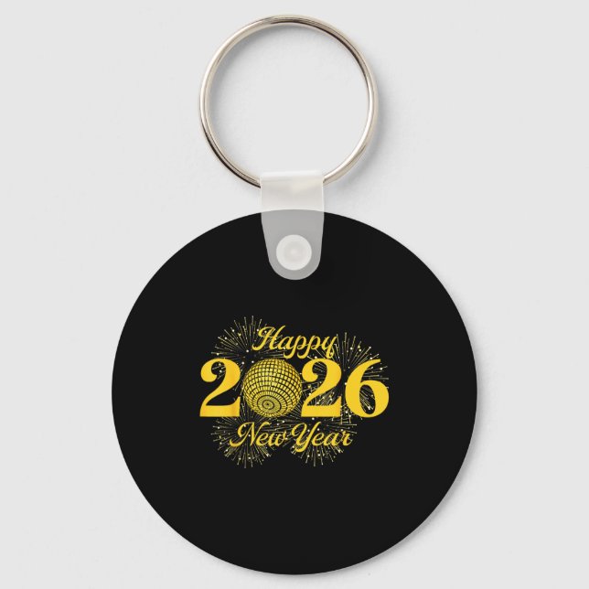Porte-clés Happy New Year 2026 Countdown Party Trip Matching  (Recto)