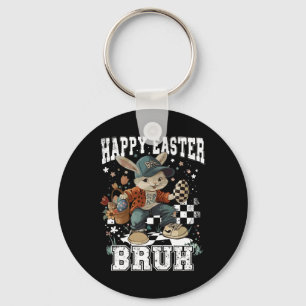 Porte-clés Happy Pâques Bruh Bunny Skateboard Toddler enfants