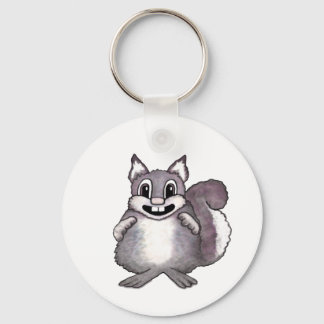 Porte-clés Happy Squirrel Cartoon Drawing 