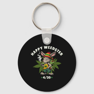 Porte-clés Happy Weedster Stoned Bunny Joint Easter Day 