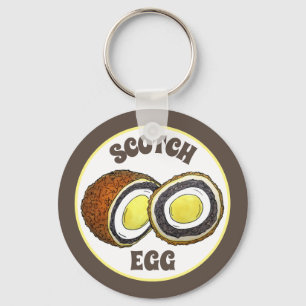 Porte-clés Hard Boiled Scotch Eggs UK British Snack Food
