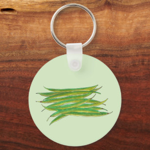 Porte-clés Haricots verts Légumes Jardin Veg Restaurant Chef
