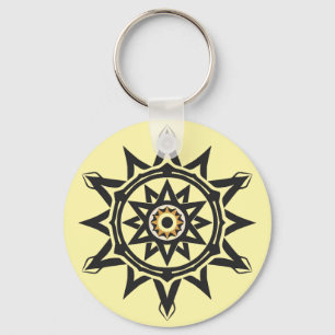 Porte-clés Harmonie éternelle Mandala — Géométrie divine en o