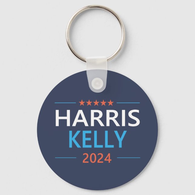 Porte-clés Harris Kelly 2024 Kamala Harris Democrat (Recto)