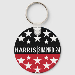 Porte-clés Harris-Shapiro 2024 Vintage Président  Kamala