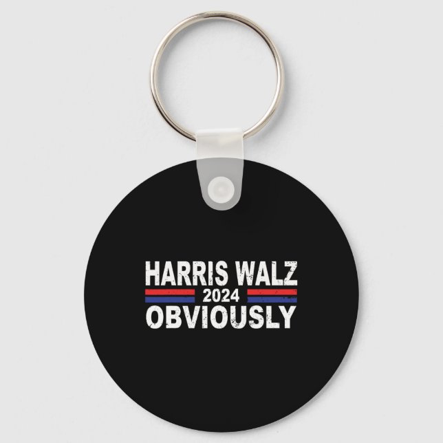Porte-clés Harris Walz Évidemment 2024 Kamala Harris Waltz 20 (Recto)