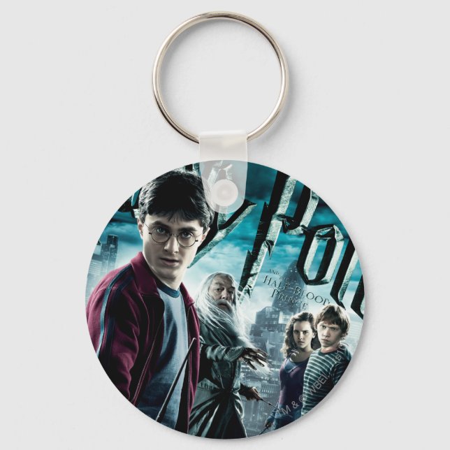 Porte-clés Harry Potter avec Dumbledore Ron et Hermione 1 (Recto)