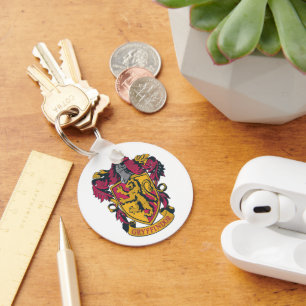 Porte-clés Harry Potter Blason de Gryffindor Or et Rouge