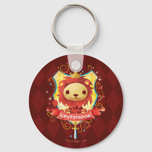 Porte-clés Harry Potter | Charmant blason GRYFFINDOR™ (Recto)