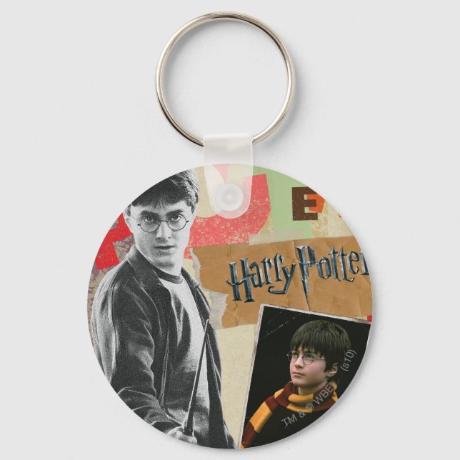 Porte-clés Harry Potter hier et aujourd'hui (Recto)