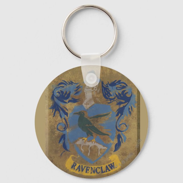 Porte-clés Harry Potter | Peinture Ravenclaw rustique (Recto)