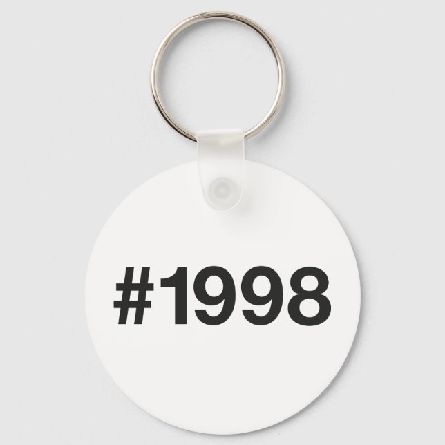 Porte-clés Hashtag 27 Anniversaire 1998 (Recto)