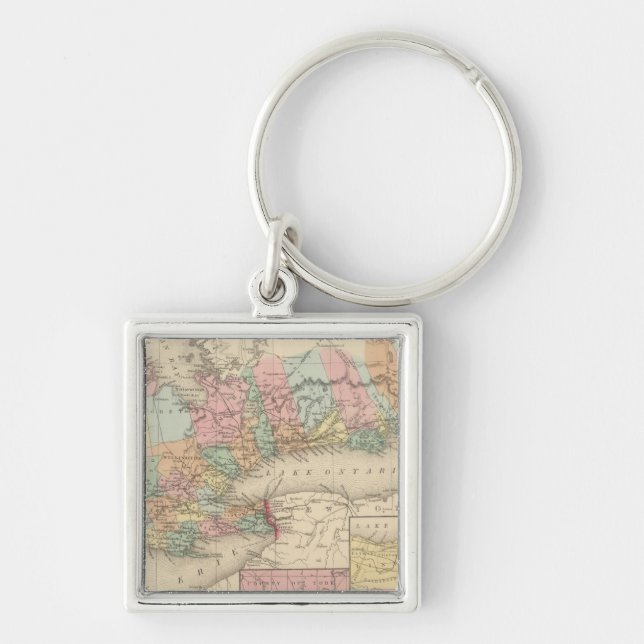 Porte-clés Haut-Canada Ouest (Devant)