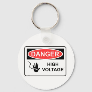 PORTE-CLÉS HAUTE TENSION DE DANGER