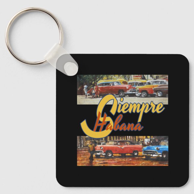 Porte-clés Havana Cuba - Siempre Habana (Recto)
