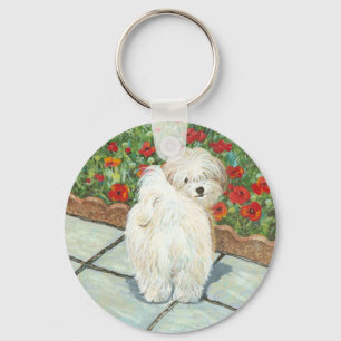 Porte-clés Havanese n Poppies Art Print Gips & Cards